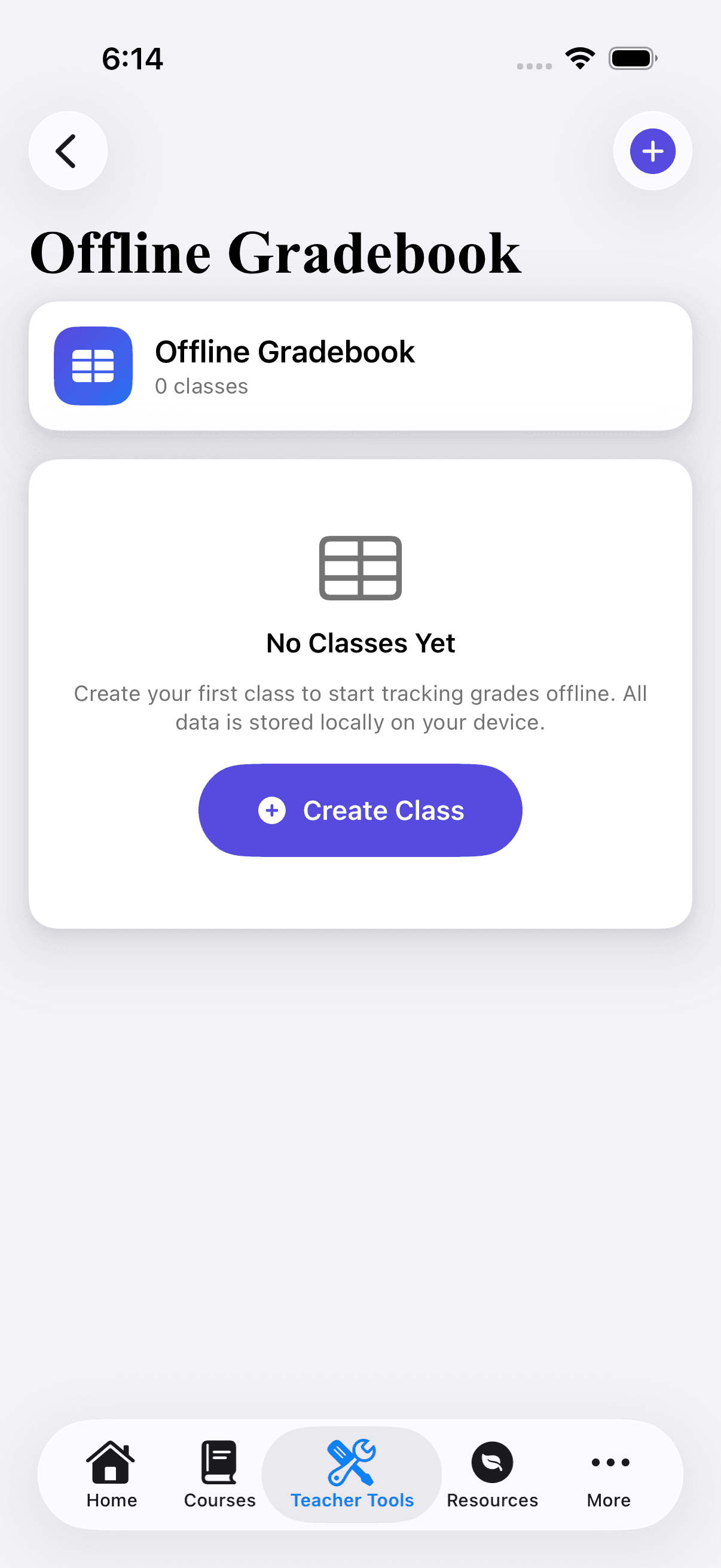 Offline Gradebook — iOS