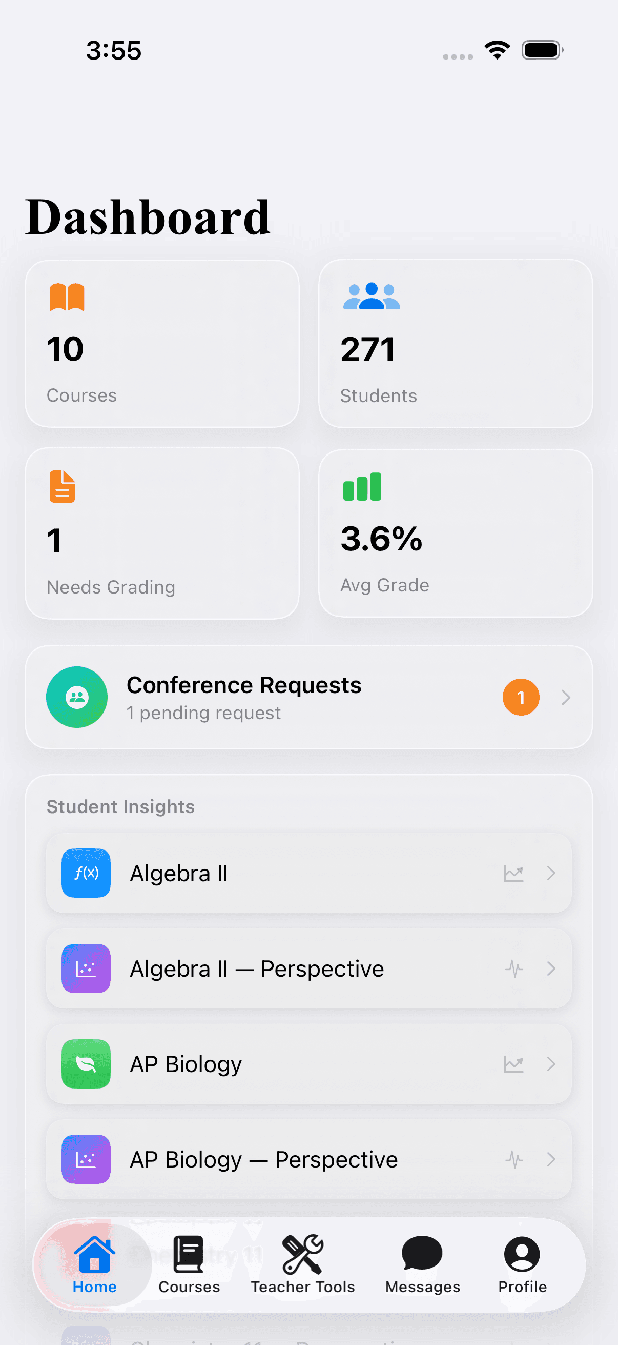 Teacher Dashboard